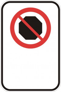 Interdiction d'arrêt