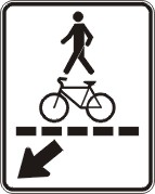 Passage piéton et cycliste (droite)